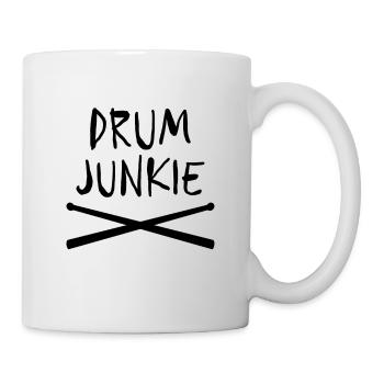 Drum Junkie Drumsticks pour percussionnistes Drummers - Mug blanc - blanc - Droite