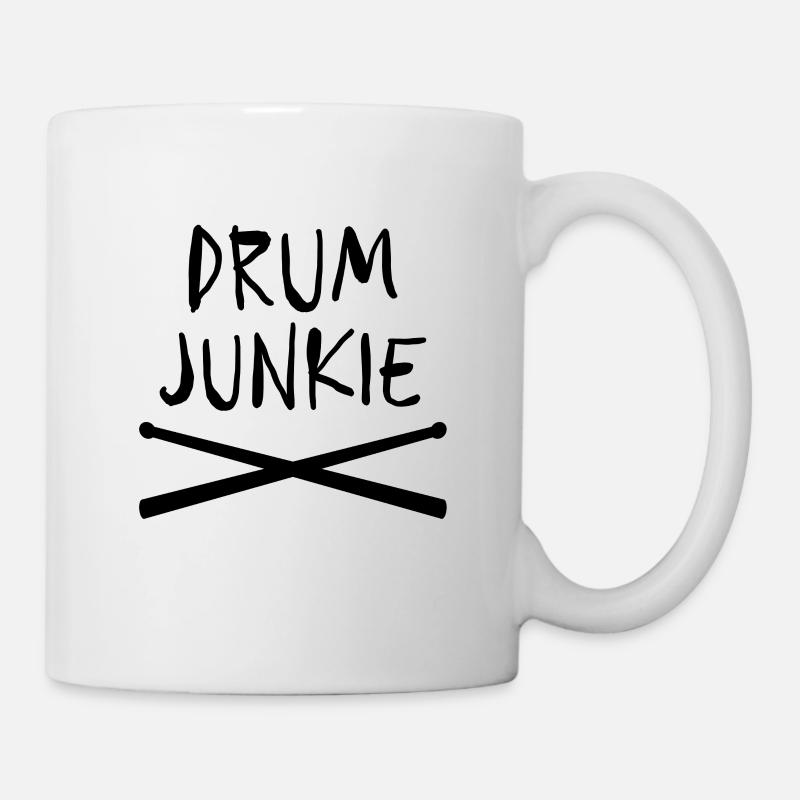 Drum Junkie Drumsticks for Percussionists Drummers - Tasse - Weiß