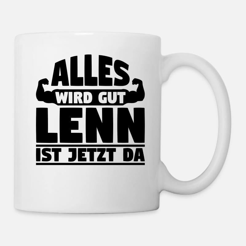 Alles wird gut Lenn ist jetzt da - Tasse - Weiß