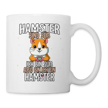 Hamster Sind Süß Hamster - Tasse - Weiß - Rechts