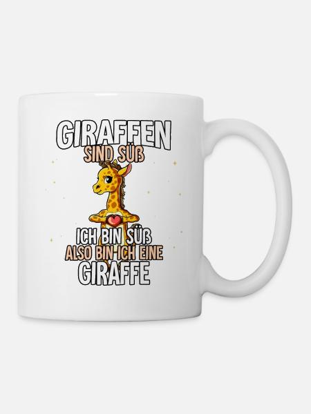 Giraffen Sind Süß Giraffe - Tasse - Weiß