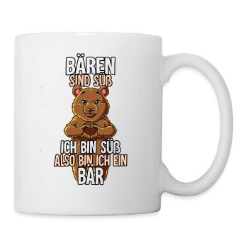 Bären Sind Süß Bär - Tasse - Weiß - Rechts