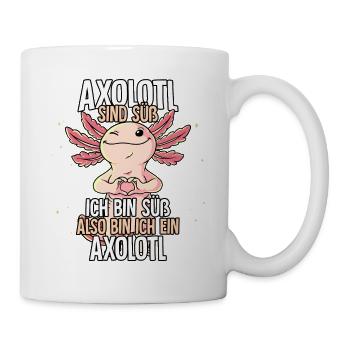 Axolotl Sind Süß Axolotl - Tasse - Weiß - Rechts
