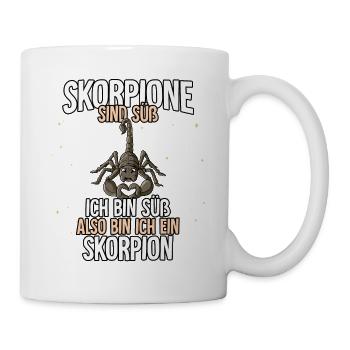 Skorpione Sind Süß Skorpion - Tasse - Weiß - Rechts