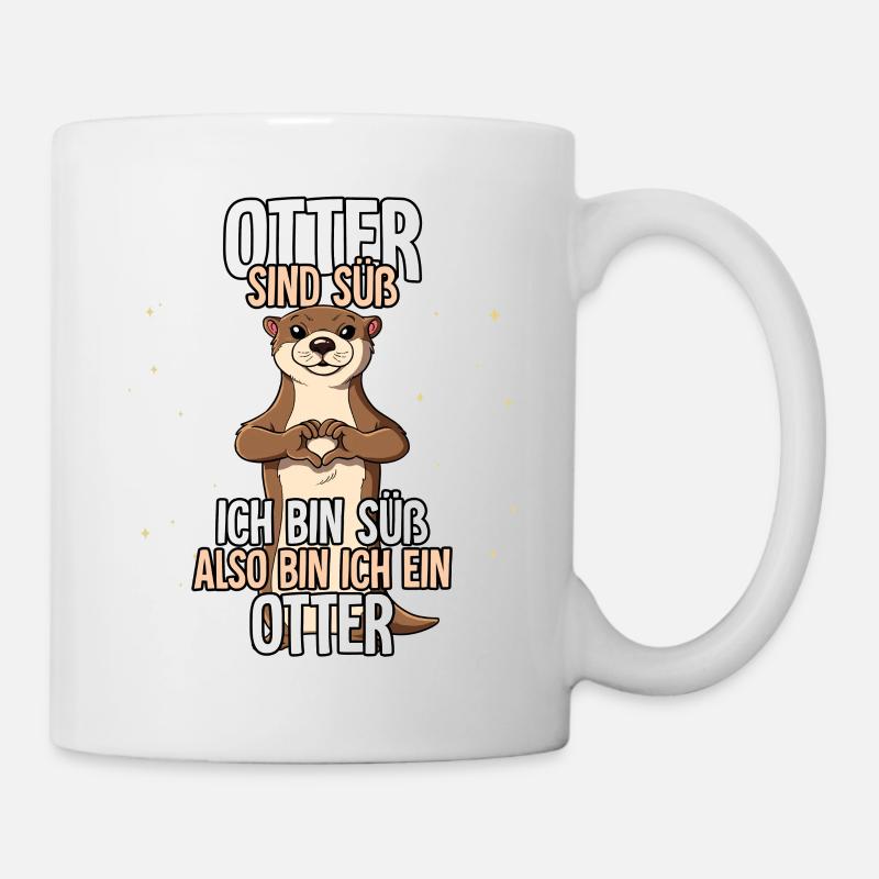 Otter Sind Süß Otter - Tasse - Weiß