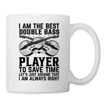 Je suis le meilleur contrebassiste - Funny Double Ba - Mug blanc - blanc - Droite