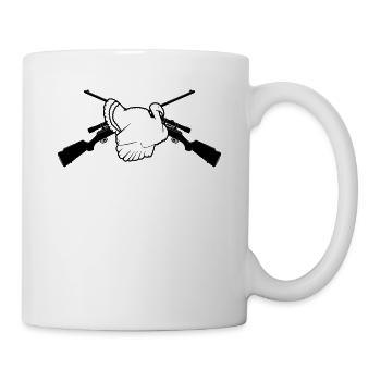 Chasse à la dinde Chasseur de dinde - Mug blanc - blanc - Droite