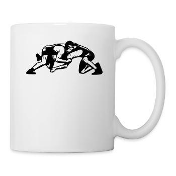 Wrestling wrestlers - Mug - white - Right