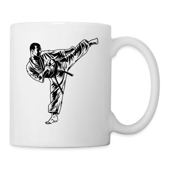 Taekwondo MMA - Tasse - Weiß - Rechts