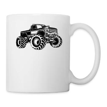Monstertruck - Tasse - Weiß - Rechts
