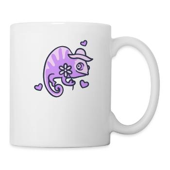 Chamäleon - Tasse - Weiß - Rechts