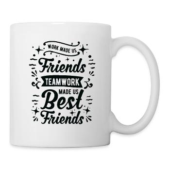 Collègue de travail Meilleur ami Bureau Travail d’équipe - Mug blanc - blanc - Droite