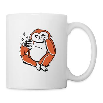 Coffee Cup Coffee Gift Caféine Grain de café - Mug blanc - blanc - Droite