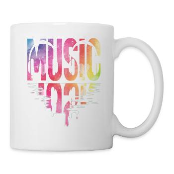 Musique, Casque, Musicien - Mug blanc - blanc - Droite