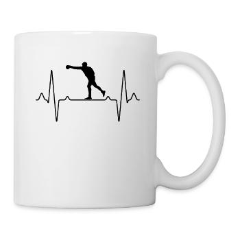 Battement de cœur de boxe - Mug blanc - blanc - Droite