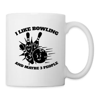 Bowling Bowling Kegel Bowler Bowling ball gift - Mug - white - Right