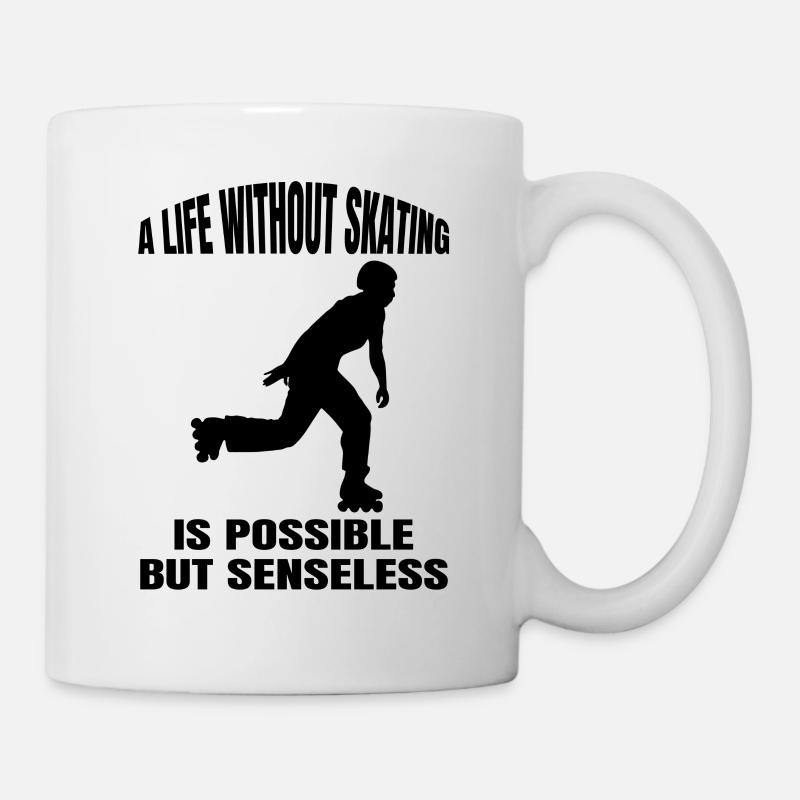 Rollschuh Geschenk Inliner Skaterin Inline skaten - Tasse - Weiß
