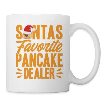 Petit déjeuner Pancakes Fluffy Flat Cake Pank - Mug blanc - blanc - Droite