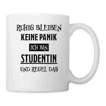 Studentin Spruch Universität Studentin Geschenk - Tasse - Weiß - Rechts