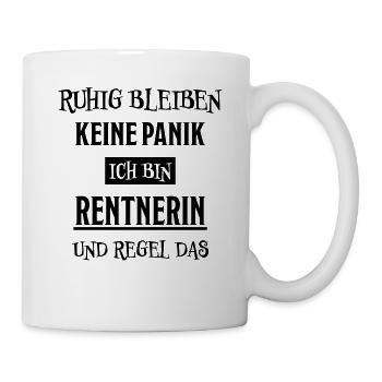 Rentnerin Lustig Spruch Ruhestand Rente Geschenk - Tasse - Weiß - Rechts