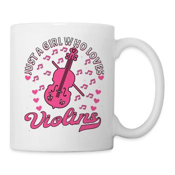 Violin Music Violin Player Musician - Mug - white - Right