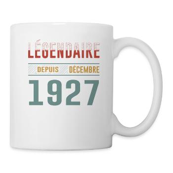 Légendaire Depuis Décembre 1927 Anniversaire - Mug blanc - blanc - Droite