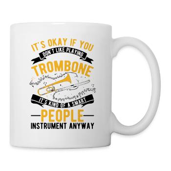 Trombone Cadeau Trombone Player Tromboniste - Mug blanc - blanc - Droite
