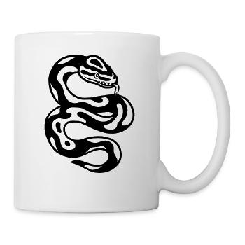 Puffer python snake - Mug - white - Right