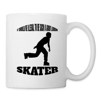 Patinage à roulettes Patin à roues alignées Cadeau de patineur en ligne - Mug blanc - blanc - Droite