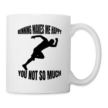 Jogger Training fit jogging Course de cardio course - Mug blanc - blanc - Droite
