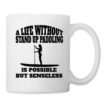 Stand-Up Paddling Stand Up Paddling Stand-Up Paddler Surfing - Mug blanc - blanc - Droite