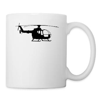 Hélicoptère - Mug blanc - blanc - Droite