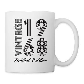 Vintage 1968 Vintage Geburtstag Retro Vintage - Tasse - Weiß - Rechts
