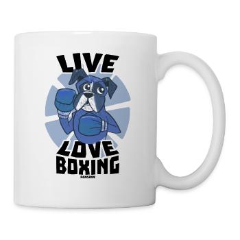 Live Love Boxing - Tasse - Weiß - Rechts
