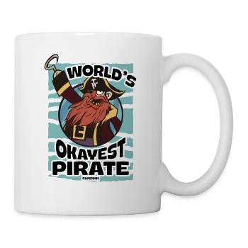 World's Okayest Pirate - Tasse - Weiß - Rechts