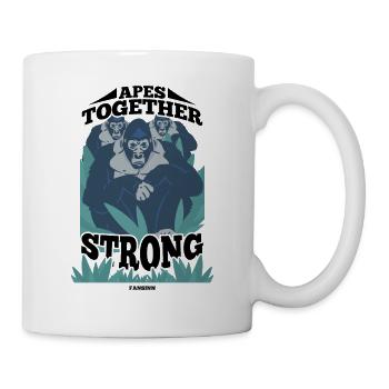 Apes Together Strong - Tasse - Weiß - Rechts