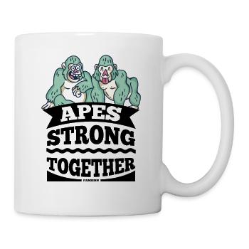 Apes Strong Together - Tasse - Weiß - Rechts