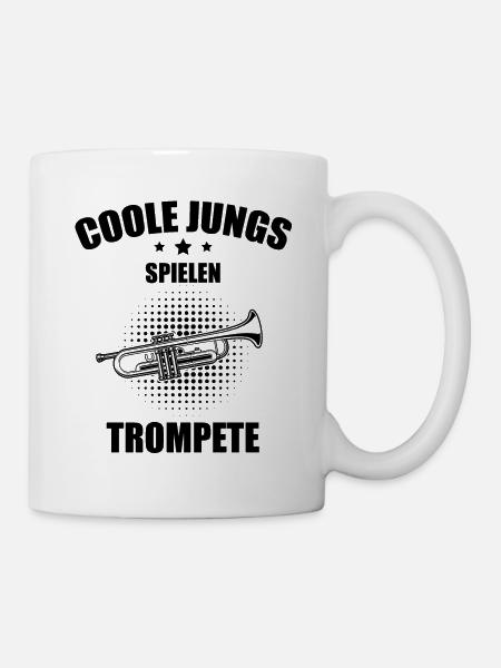 Trompete Trompetenspieler Trompeter - Tasse - Weiß