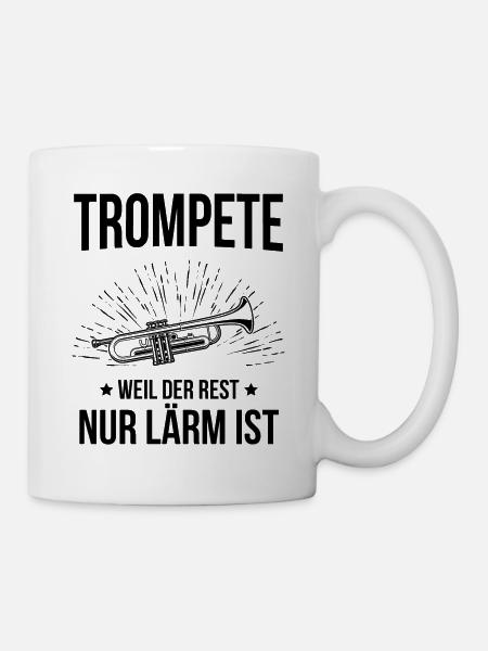 Trompete Trompetenspieler Trompeter - Tasse - Weiß