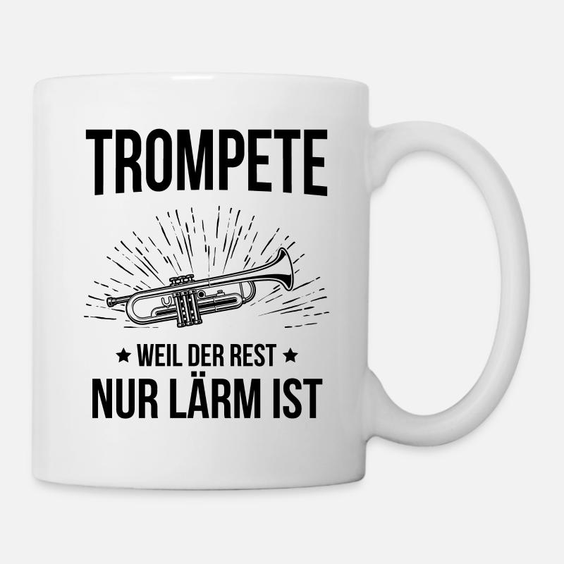 Trompete Trompetenspieler Trompeter - Tasse - Weiß