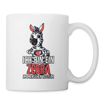 Ich Bin Ein Zebra - Tasse - Weiß - Rechts