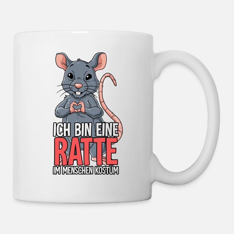 Ich Bin Eine Ratte - Tasse - Weiß