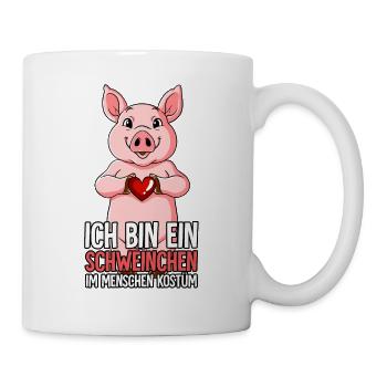 Ich Bin Ein Schweinchen Schwein - Tasse - Weiß - Rechts