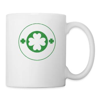 St Patrick’s Day Irish Happiness Clover quitte ce - Mug blanc - blanc - Droite
