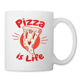 Ma Pizza - Pizza is Life - Mug blanc - blanc - Droite