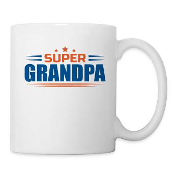 Grandpa, best grandfather Super Opi, niece grandson - Mug - white - Right