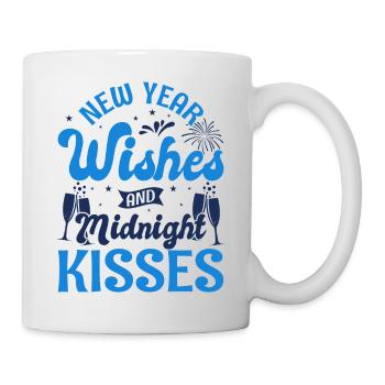 Réveillon du Nouvel An, Paix, Amour, Bonne Année - Mug blanc - blanc - Droite