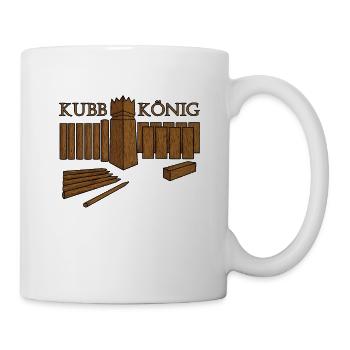 Wikingerschach - KUBB - Tasse - Weiß - Rechts