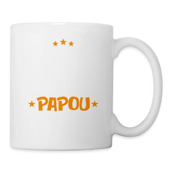 pas besoin de cheveux super papou - Mug blanc - blanc - Droite