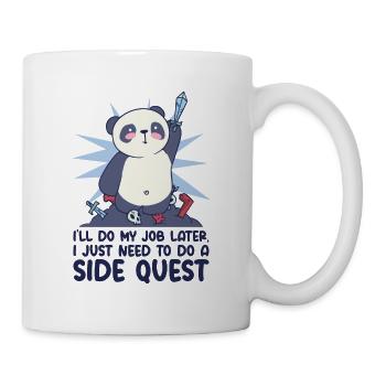 Procrastinating Panda Lover Side Quest Panda - Mug - white - Right